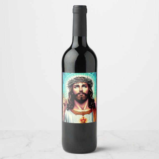Jesus wine label! label (Front)