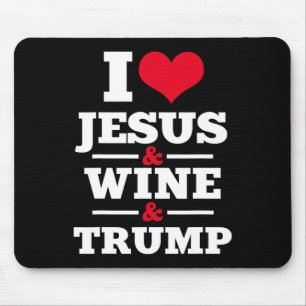 Jesus Wine Trump Religious Christian Faith Mum Gif Mouse Mat