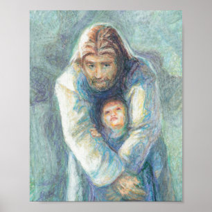 Jesus With A Child Poster