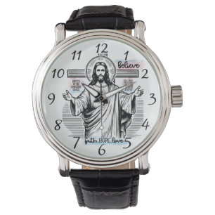 Jesus With a Serene Look Watch