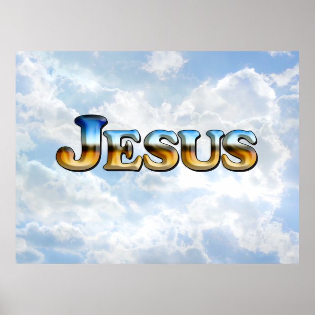 Jesus with Clouds - Poster (Front)