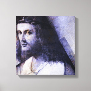 Jesus With Cross Canvas Print