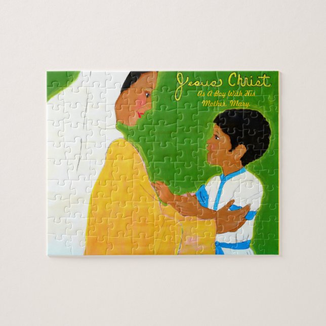 Jesus with His Mother Jigsaw Puzzle (Horizontal)