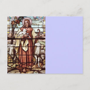 Jesus with His Sheep Postcard