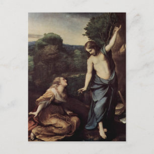 Jesus with Mary After Resurrection Postcard