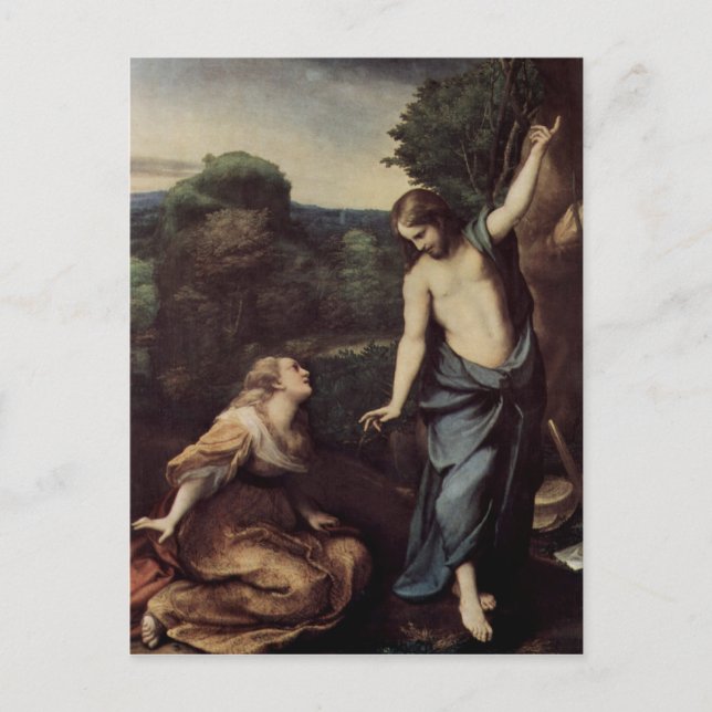 Jesus with Mary After Resurrection Postcard (Front)