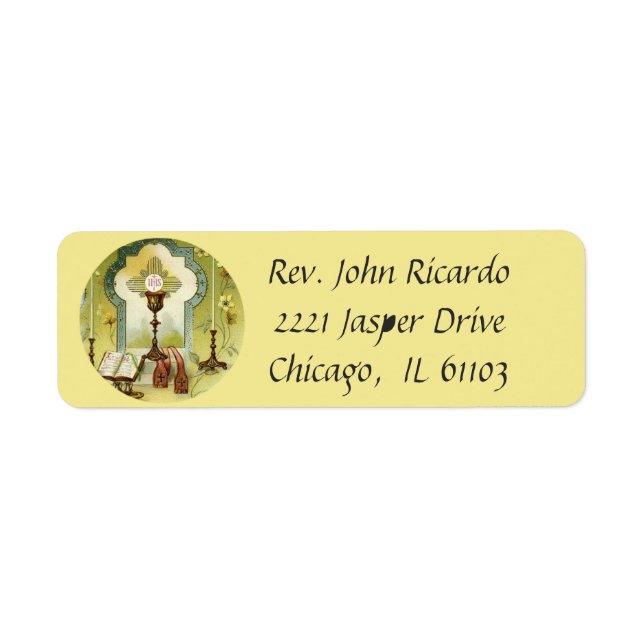 Jesus with the Eucharist & Chalice (Front)