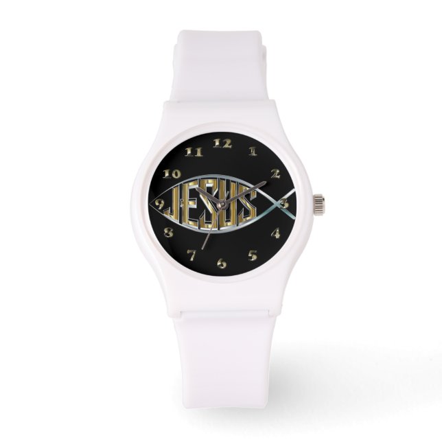 Jesus within a Fish Symbol Watch (Front)