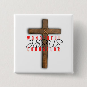Jesus Wonderful Counsellor Button