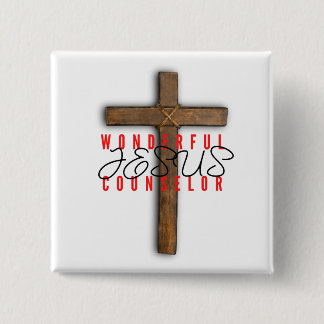 Jesus Wonderful Counsellor Button