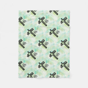 Jesus Word Art Fleece Blanket