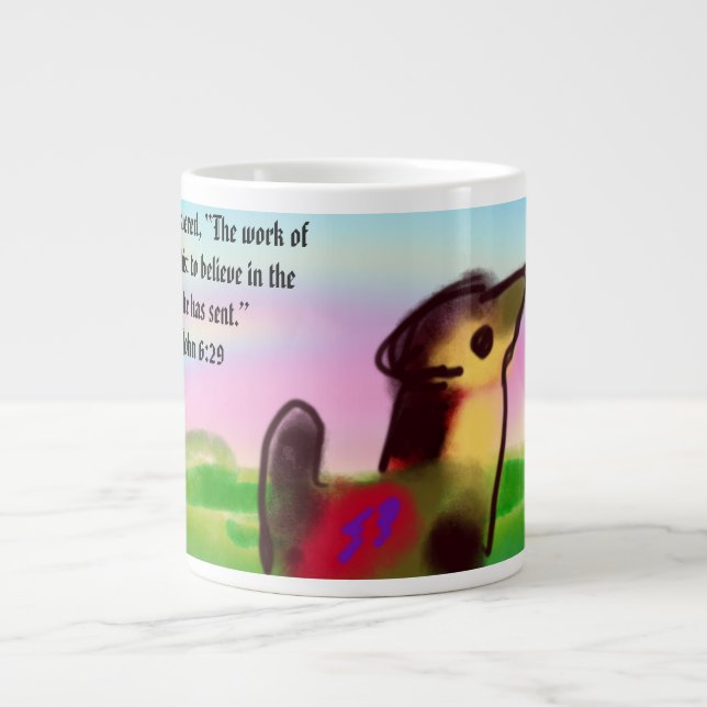 jesus work large coffee mug (Front)