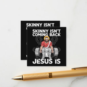 Jesus Workout Gym Skinny Isn't Coming Back Enclosure Card