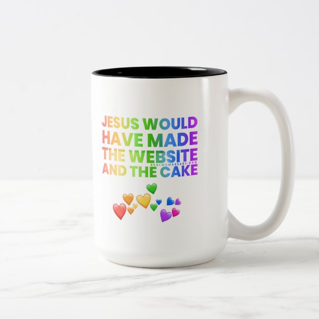 Jesus Would  Two-Tone Coffee Mug (Right)