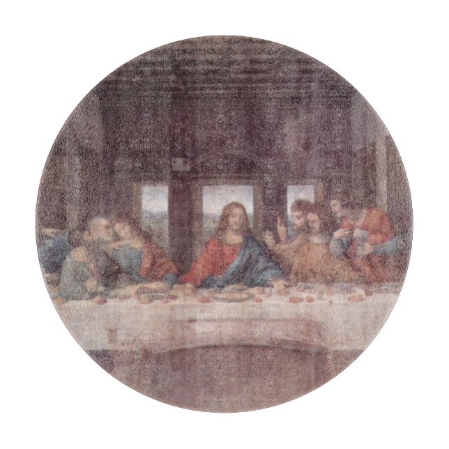 Jesus "Yeshua" The Last Supper, Leonardo da Vinci Cutting Board (Front)