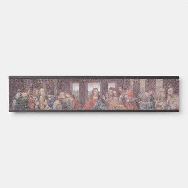 Jesus "Yeshua" The Last Supper, Leonardo da Vinci Door Sign (Front)