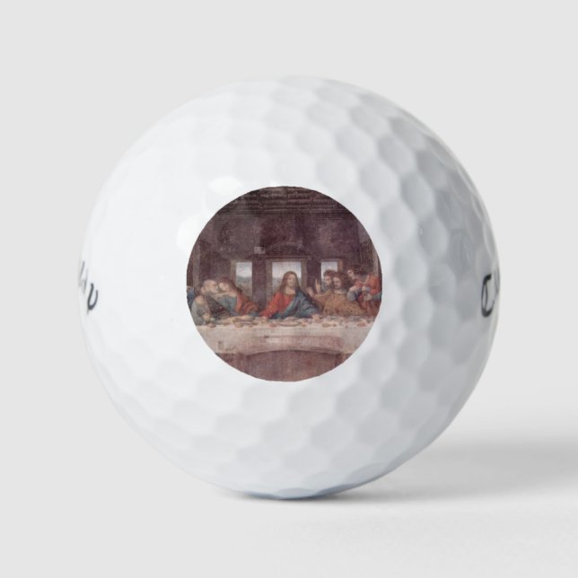 Jesus "Yeshua" The Last Supper, Leonardo da Vinci Golf Balls (Front)