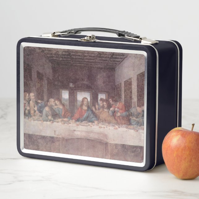 Jesus "Yeshua" The Last Supper, Leonardo da Vinci Metal Lunch Box (In Situ)
