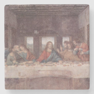 Jesus "Yeshua" The Last Supper, Leonardo da Vinci Stone Coaster