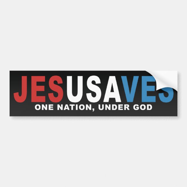 JesUSAves Bumper Sticker (Front)
