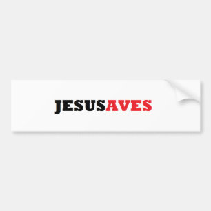 JESUSAVES BUMPER STICKER