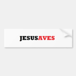 JESUSAVES BUMPER STICKER
