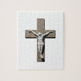 Jesuschrist on a Cross Sculpture Jigsaw Puzzle