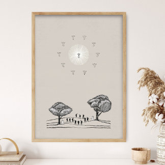 Jesus's Ascension, Pentecost, Right Hand of God,  Poster