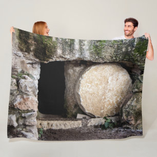 JESUS'S TOMB FLEECE BLANKET