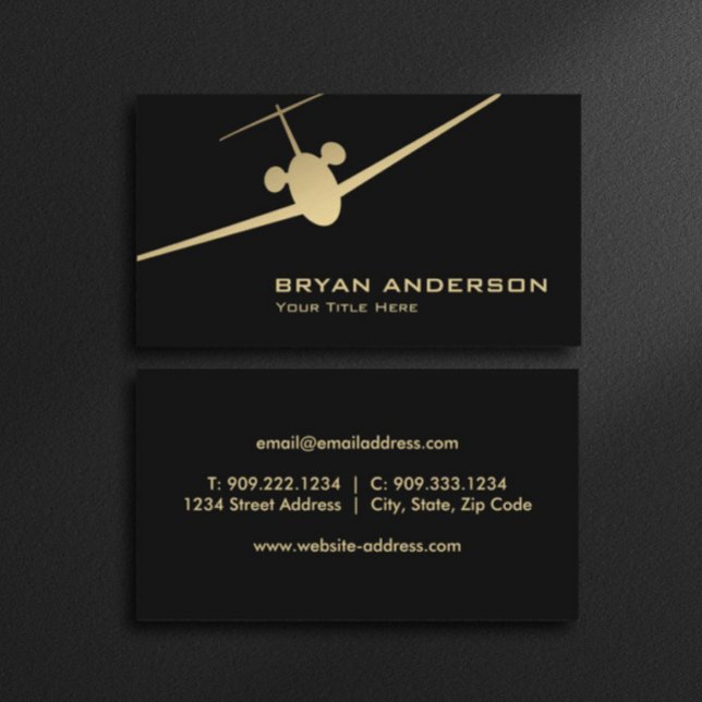 Jet Aeroplane Business Card (Creator Uploaded)