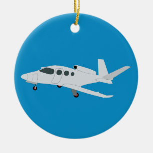 Jet Aeroplane Ceramic Tree Decoration