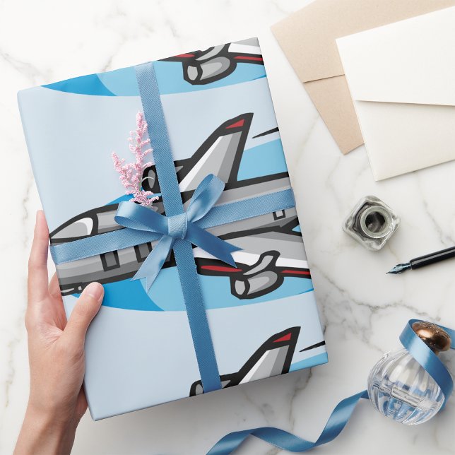 Jet Aeroplane For Aviation Fans Wrapping Paper (Creator Uploaded)