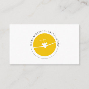 Jet Aeroplane Logo Business Card