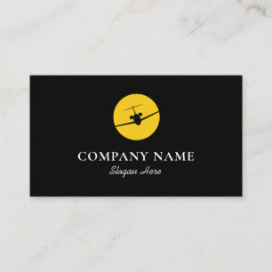 Jet Aeroplane Logo Business Card