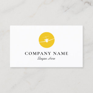 Jet Aeroplane Logo Business Card
