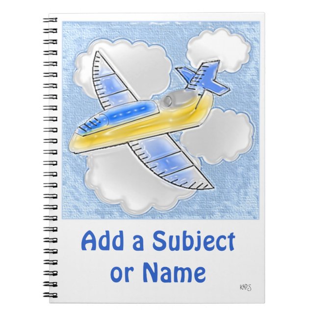 Jet Aeroplane Notebook (Front)