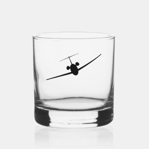 Jet Aeroplane Whiskey Glass