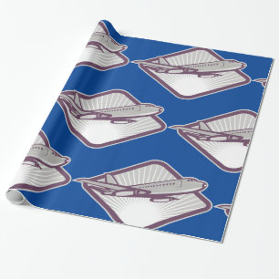 Jet Aeroplane Wrapping Paper