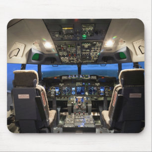 Jet aircraft cockpit mouse mat