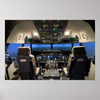 Jet aircraft cockpit