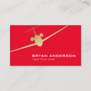 Jet Airplane Business Card