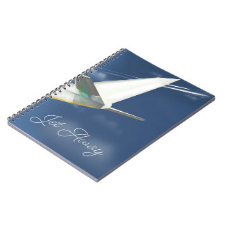 Jet Away travel poster. Notebook