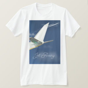 Jet Away travel poster. T-Shirt