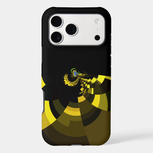 Jet Black and Gold Vector Art Print Graphic Design (Back)