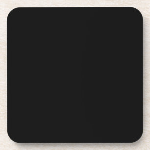 Jet Black Design - customise with text, photo, pic Coaster