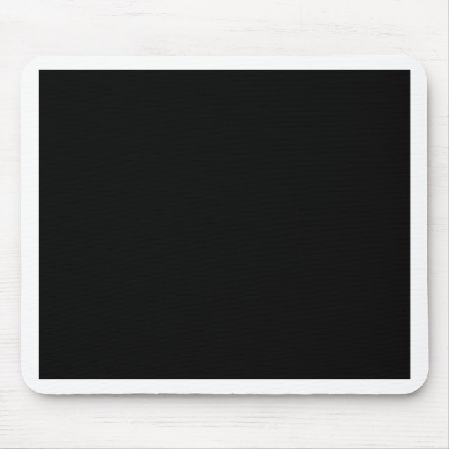 Jet Black Design - customise with text, photo, pic Mouse Mat (Front)
