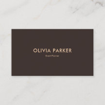 Jet Black Modern Minimalist Business Card