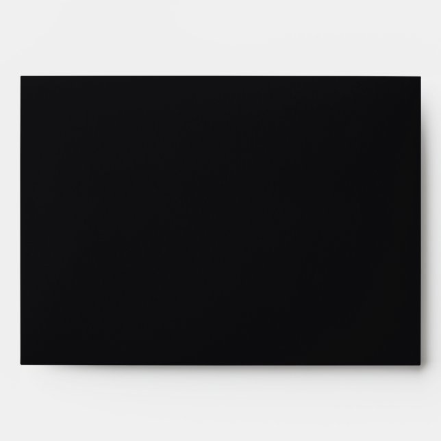 Jet Black Solid Colour Envelope (Front)