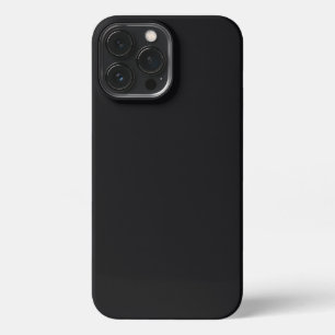 Jet Black Solid Colour iPhone 13 Pro Max Case