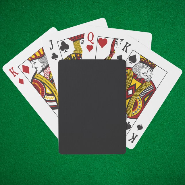 Jet Black Solid Colour Playing Cards (Creator Uploaded)